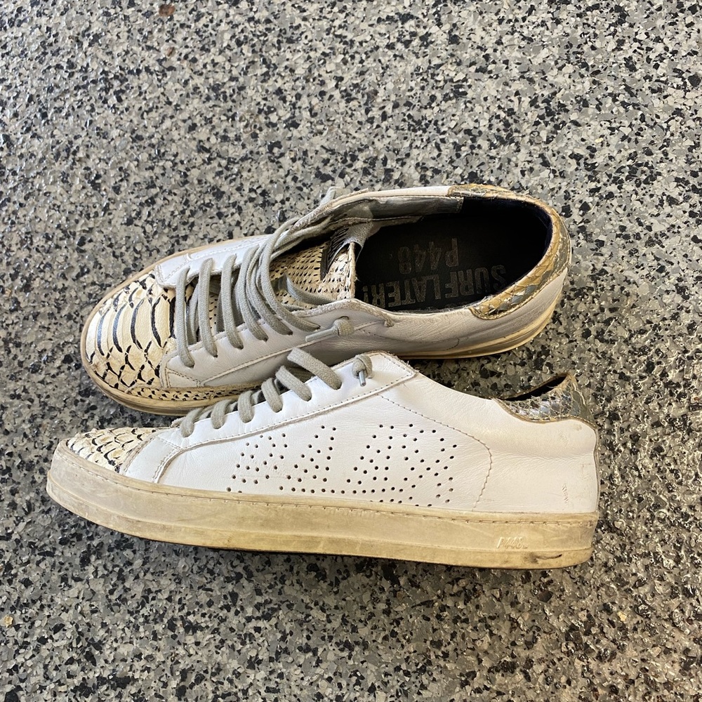 P448 distressed sneakers size 38